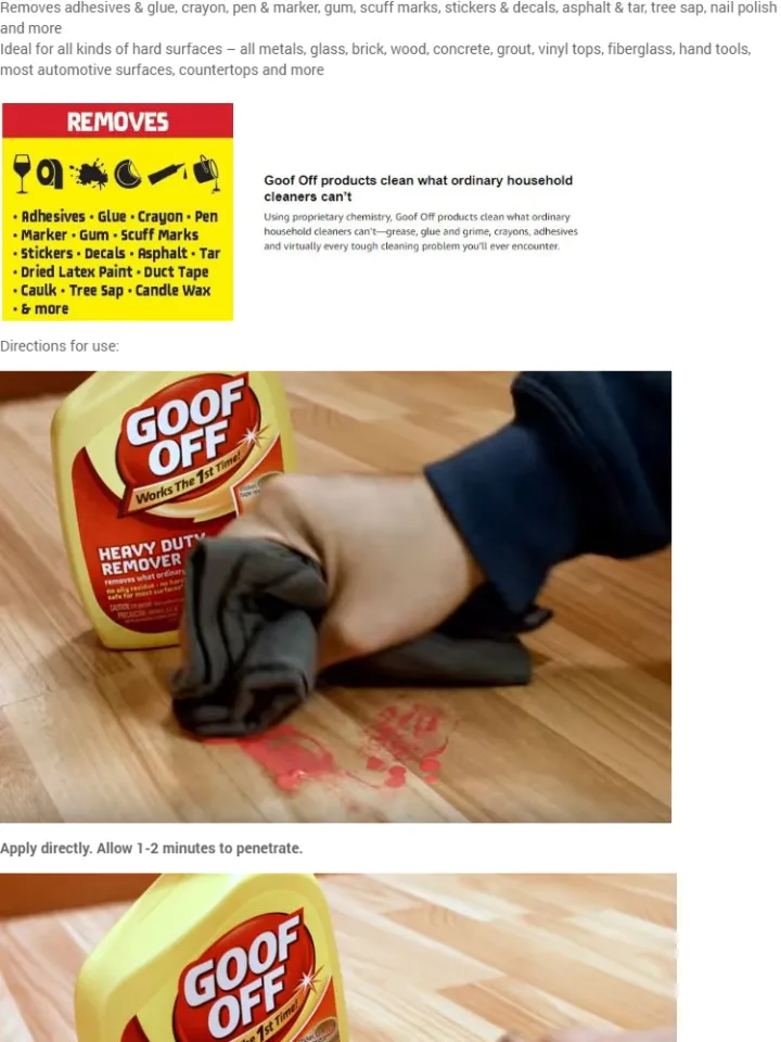 Goof Off Heavy Duty Remover