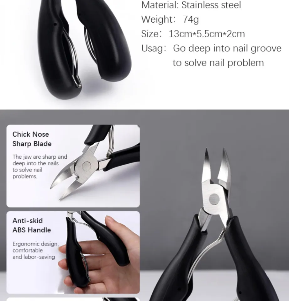 Nail Clippers Toenail Clippers for Thick Nails for Seniors with Curve  Diagonal Blade for Ingrown Nails Effortlessly Toe Nail Clippers Heavy Duty