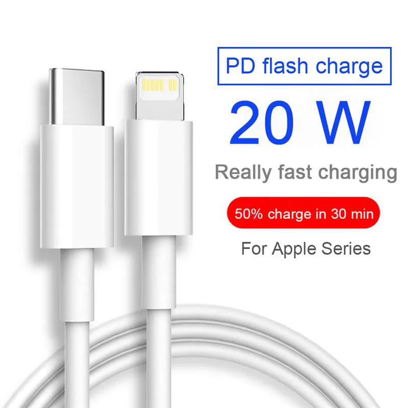 Royqueen w Fast Charging Type C Lightning Data Sync Cord Pd Usb C Cable For Ios Charger For Iphone Se 11 Pro X Xs 8 Fast Usb C Cable For Iphone Charging