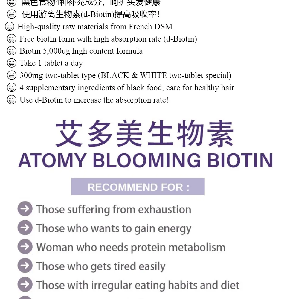 Biotin atomy blooming 5 Manfaat