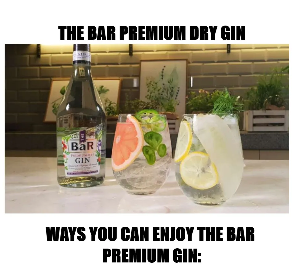 The BaR Premium Dry Gin 700ml | Lazada PH