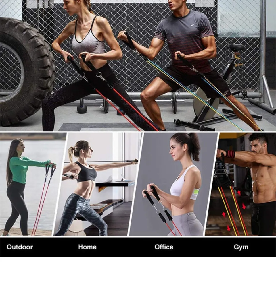 Bộ 5 Dây Ngũ Sắc Đàn Hồi Tập Thể Hình, Tập Gym Forbic - Chính Hãng ...