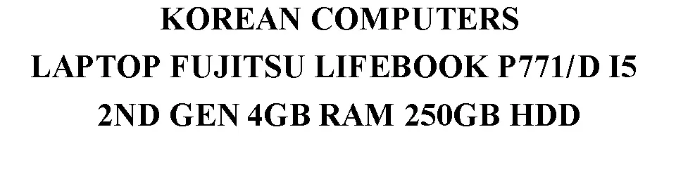 fujitsu lifebook p771 d