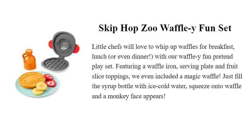 Skip Hop - Zoo Waffle-y Fun Set