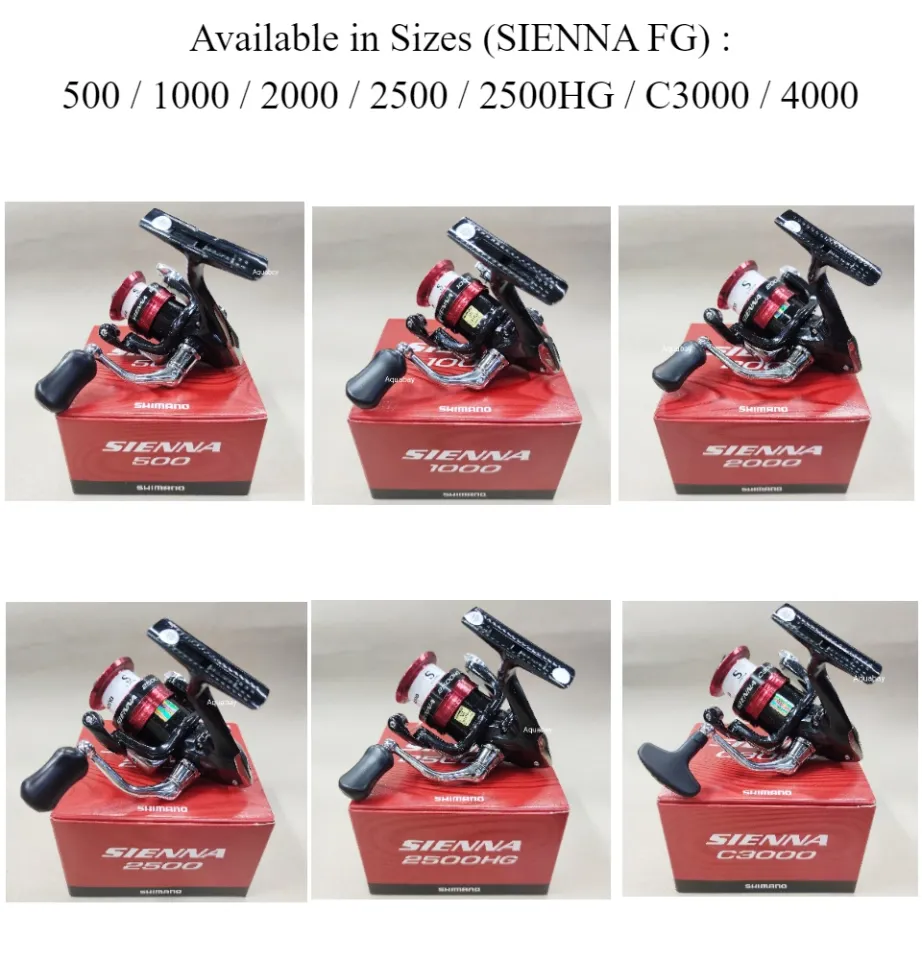 SHIMANO SIENNA FG 500/ 1000/ 2000/ 2500/ 2500HG/ C3000/ 4000