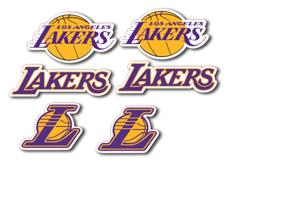 Los Angeles Lakers LA NBA Officially Licensed Sticker Vinyl Decal Laptop  Water Bottle Car Scrapbook (Type 3-1)