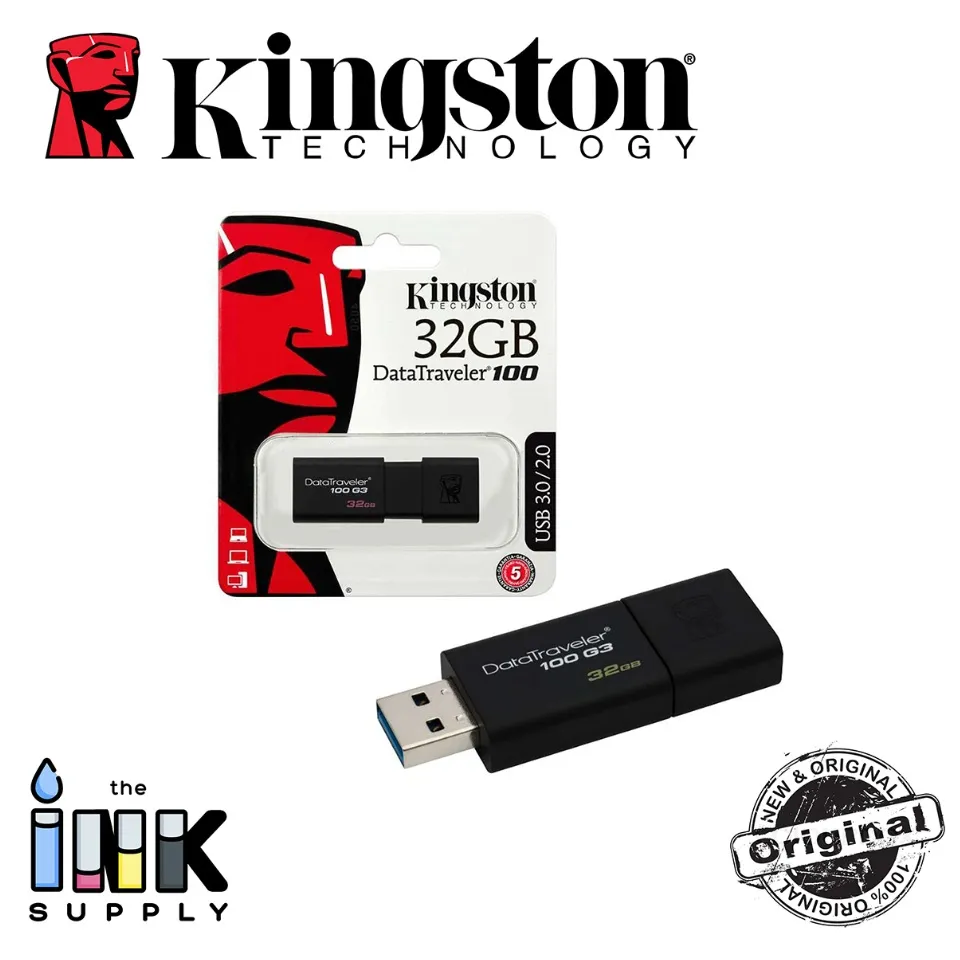 trådløs investering Passiv Kingston 32 GB / 64 GB USB 3.0 Flash Drive / Thumb Driver Data Traveler 100  G3 / DataTraveler 100 G3 The Ink Supply | Lazada PH