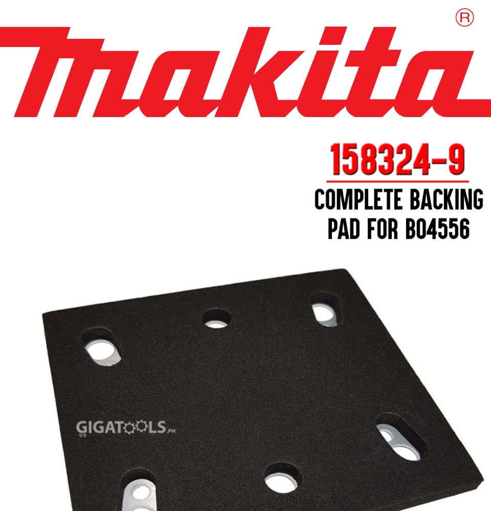 1/4 Sheet Sander Pad Backing Plate For Makita 158324-9 BO4556 Finish Replacement 