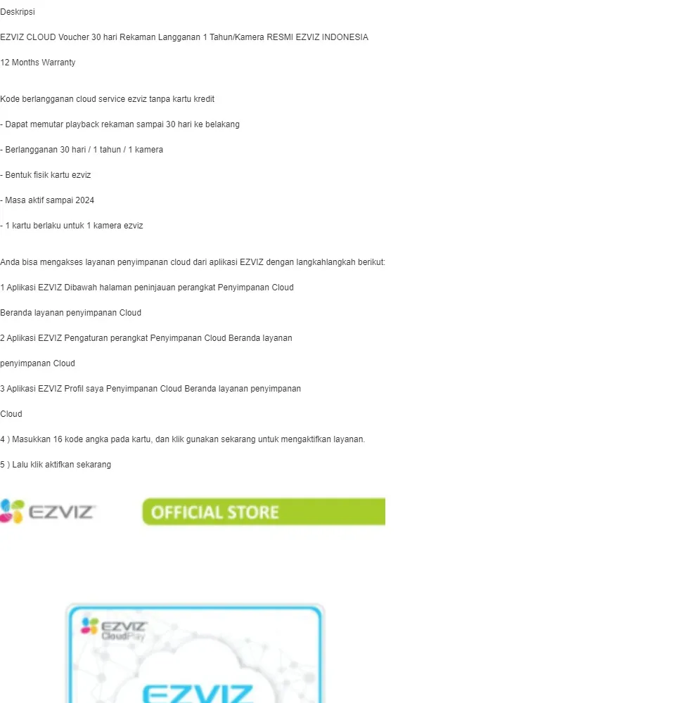 ezviz cloud storage