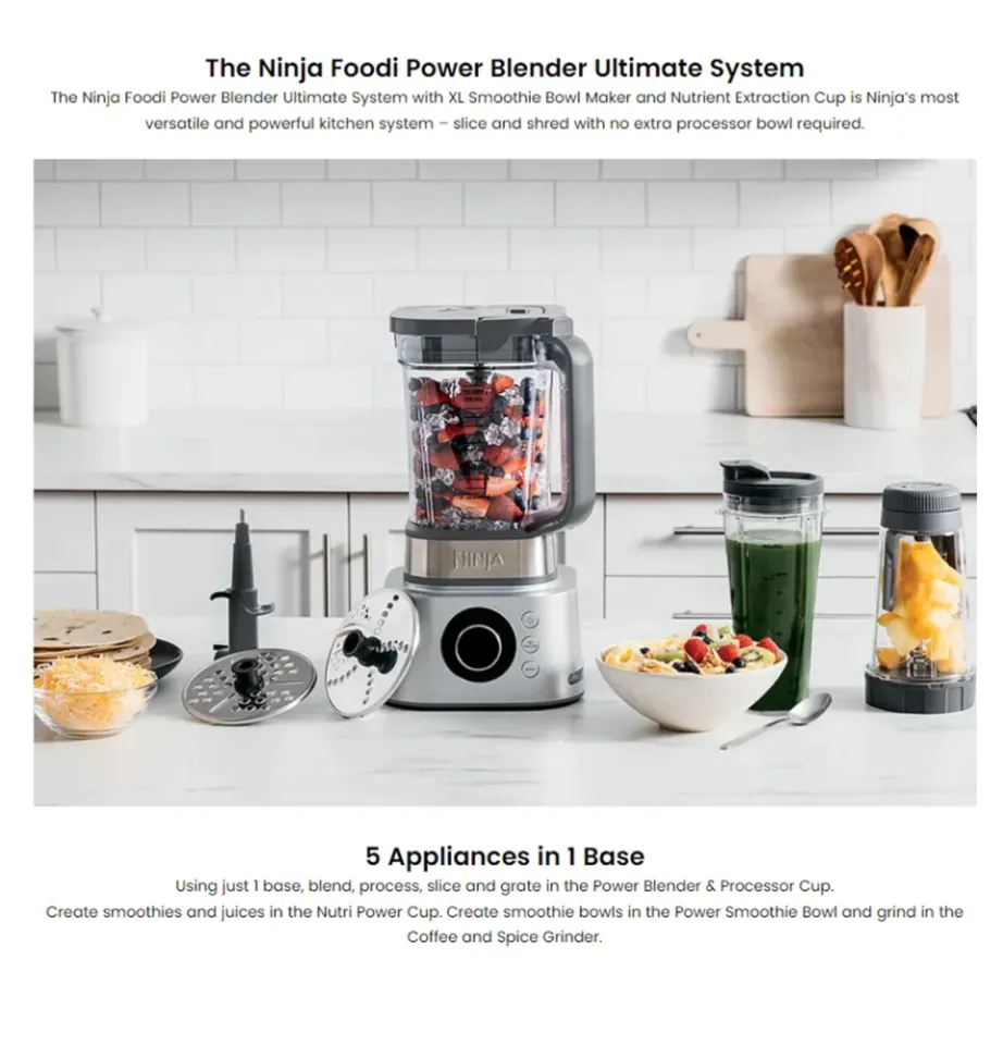 Ninja Foodi CB402SM 1200W Power Blender Ultimate System