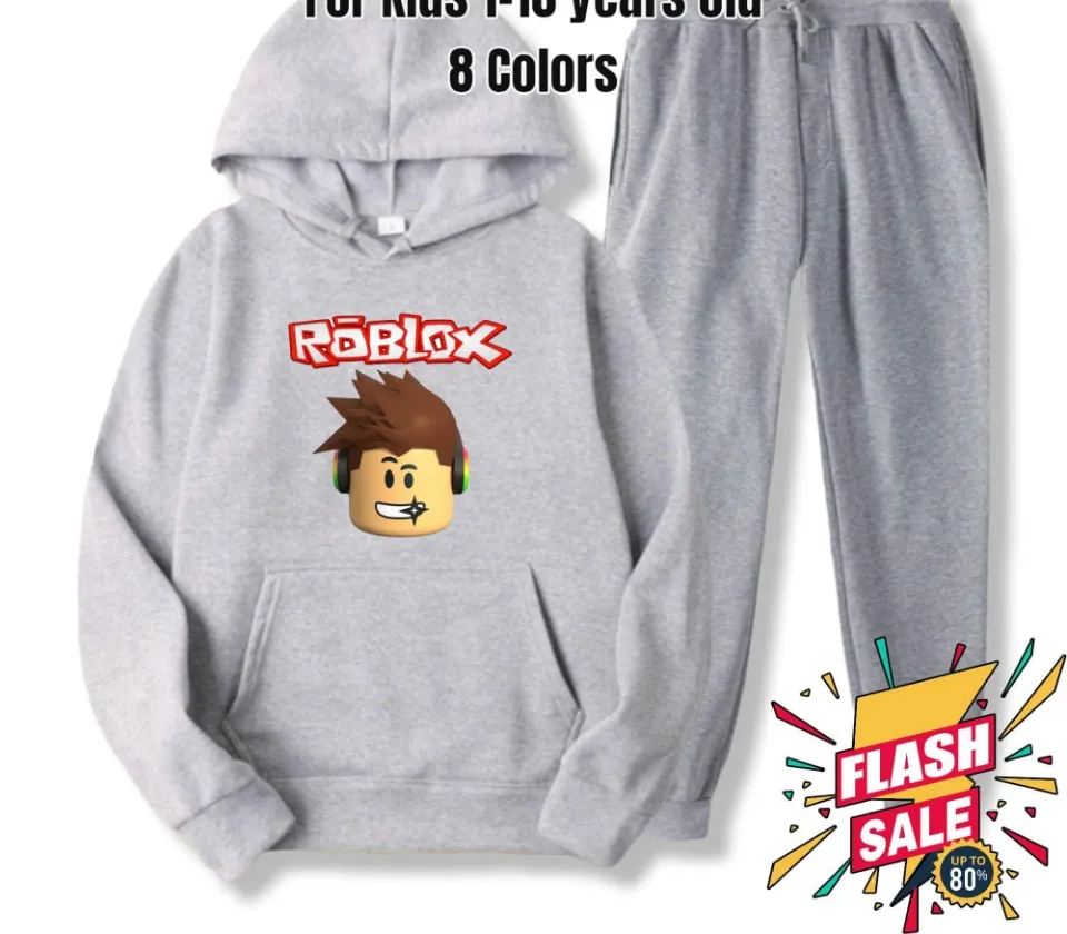 7COLORS ROBLOX GAME GAMER TSHIRT & PANTS TERNO KIDS 1-10 YEARS OLD BOYS  GIRL UNISEX TOP & JOGGER PANTS SET TSHIRT JOGGING PANTS 2 IN 1 GIFT SET  OUTFIT ANIME CARTOONS CLOTHING