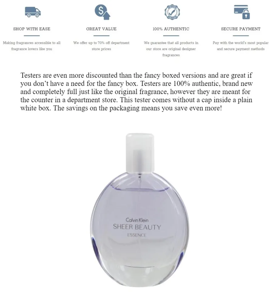 calvin klein sheer essence