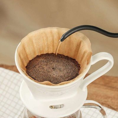 100แผ่น กระดาษกรอง สำหรับกรวยดริปกาแฟ 1-2 ถ้วย/2-4ถ้วย Drip Coffee Paper Filter