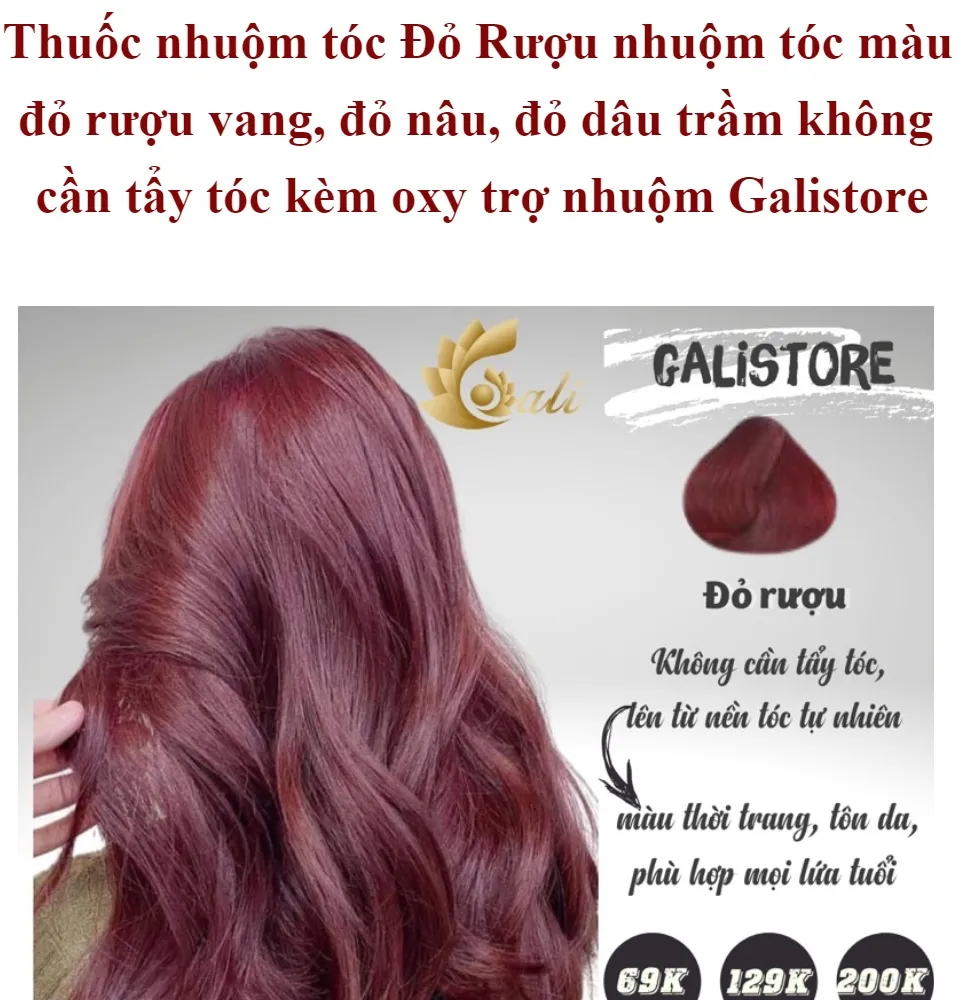 Nhuộm tóc màu đỏ rượu: Màu tóc đỏ rượu đã trở thành một xu hướng thịnh hành trong thời gian gần đây. Với nhuộm tóc màu đỏ rượu, không chỉ giúp bạn thay đổi diện mạo mà còn làm bạn trở nên tự tin, năng động hơn.