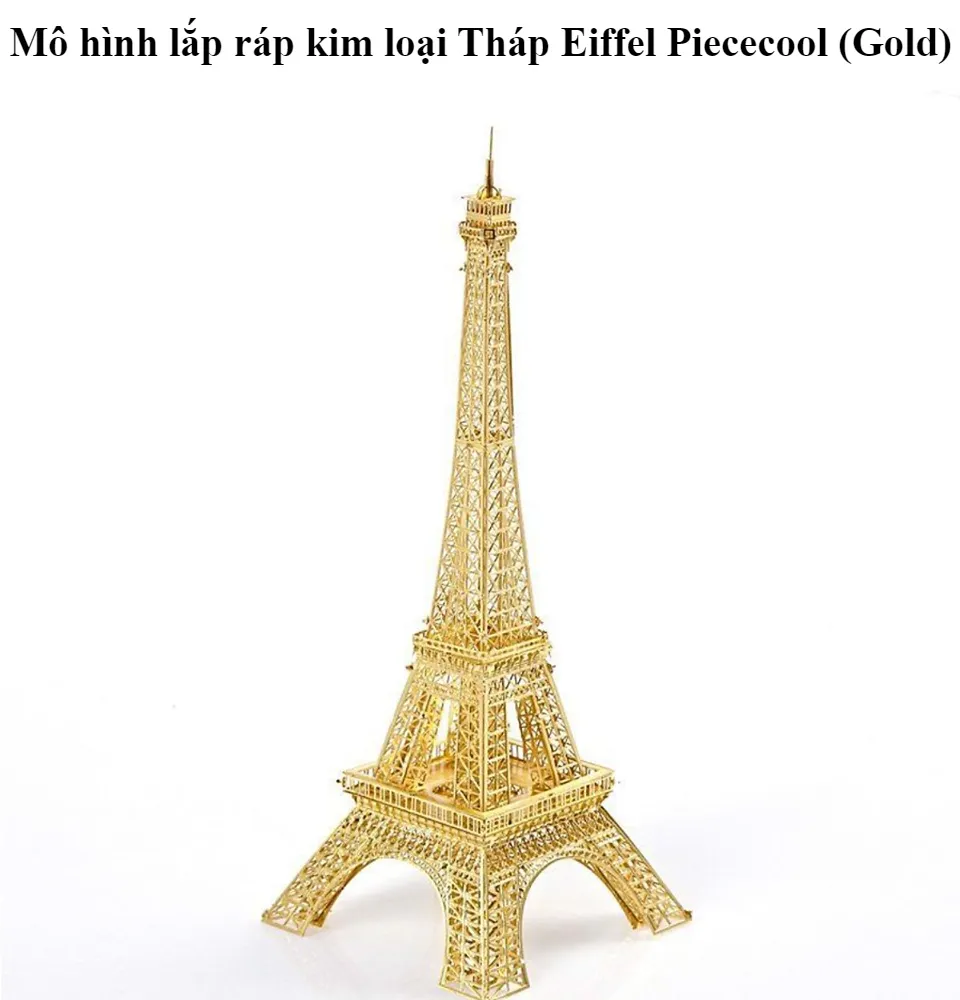 Mô hình tháp Eiffel kim loại Piececool P003-G (Gold) jigsaw puzzle ...