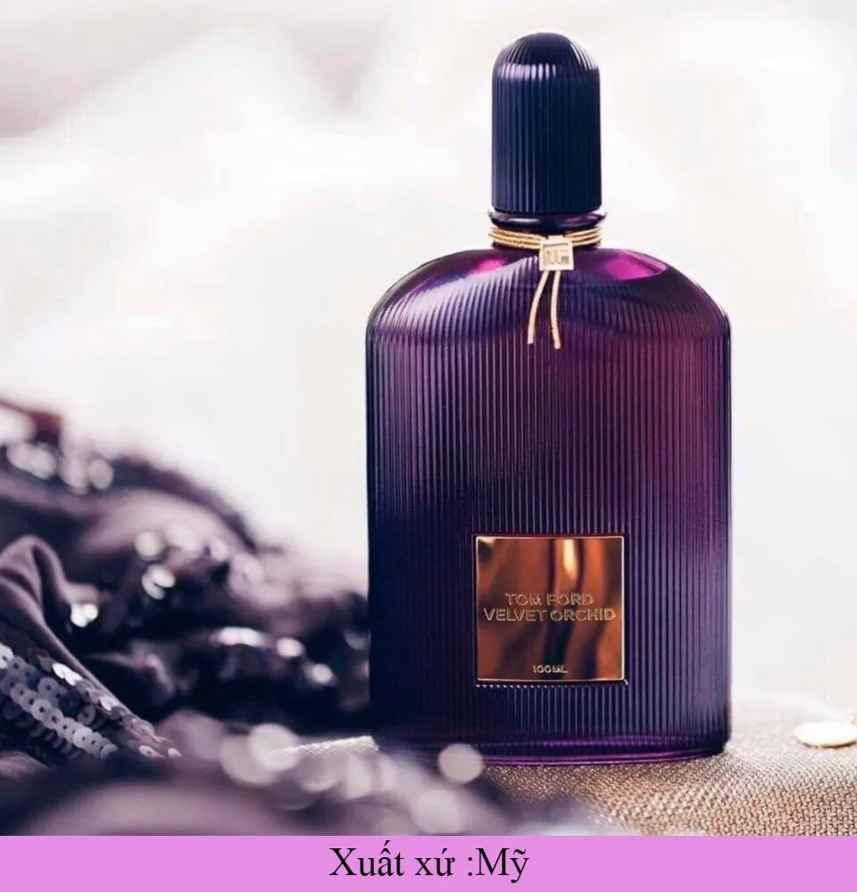 Nước hoa Tom Ford Velvet Orchid EDP 100ml - mùi hương có phần sáng hơn,  hướng tới sự quyến rũ nhẹ nhàng, tinh tế. 