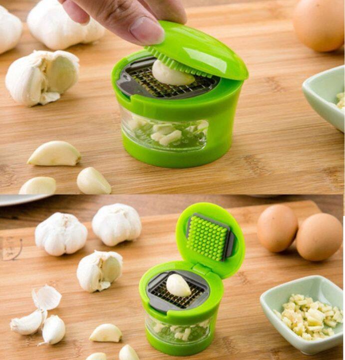 Manual Onion Chopper Stainless Steel Garlic Presser Food Crusher Cutter  Meat Mincer Hand Press for Vegetable Kitchen Tool