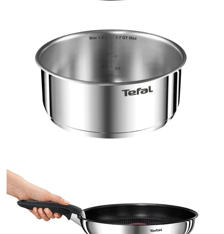 Tefal Ingenio Emotion 4-Piece Induction Stainless Steel Frypan Set