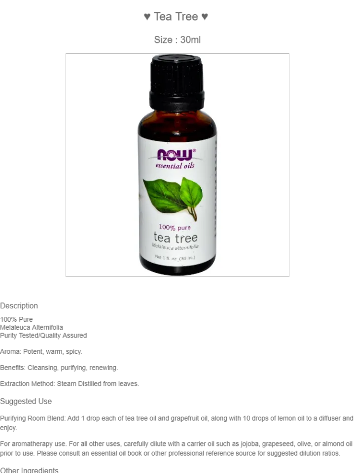 NOW Foods 100% Pure Essential Oils, Spearmint - 1 fl oz bottle