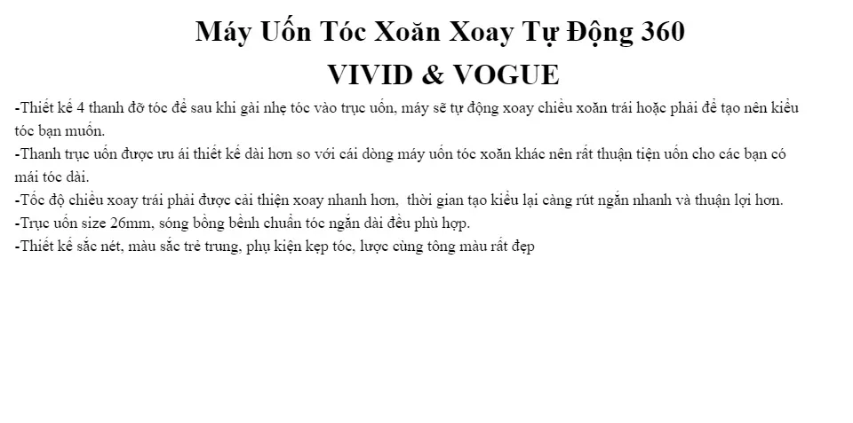 Máy uốn tóc: Với máy uốn tóc, bạn có thể biến đổi kiểu tóc một cách dễ dàng và nhanh chóng. Hãy cùng xem video và tìm hiểu danh sách các công cụ chuyên nghiệp để tạo ra các kiểu tóc đẹp và ấn tượng.