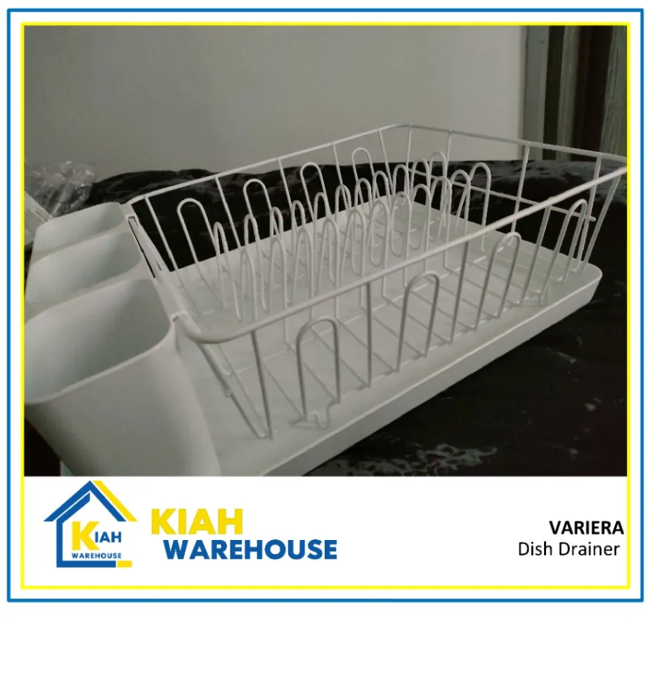 VARIERA Dish drainer, white, 42x30 cm - IKEA