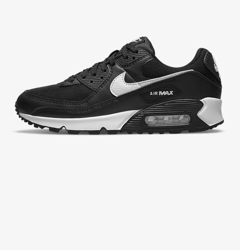 Giày Nike Air Max 90 Gs Black White Dh8010-002 | Lazada.Vn