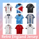 อังกฤษโฮมเจอร์ซีย์ฟุตบอลย้อนยุคเกรด: AAA + เสื้อ S-XXL 1990อังกฤษ84/87อังกฤษ01/03อังกฤษ1998อังกฤษ1996อังกฤษเจอร์ซีย์