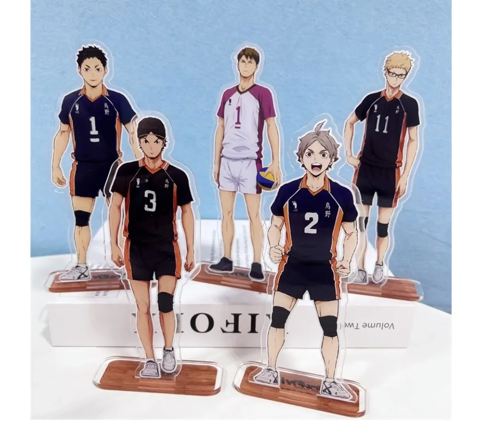 Anime Acrylic Stand Action Figure Toy Haikyuu!!! Wiki Combination Group PVC  Acrylic Desktop Stand Model Gift