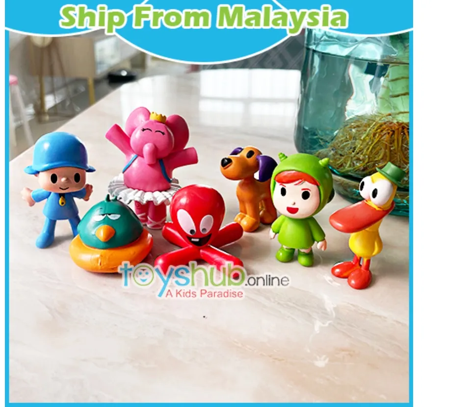 Boneca dos desenhos animados Pocoyo Zinkia Doll Pvc Action Figures