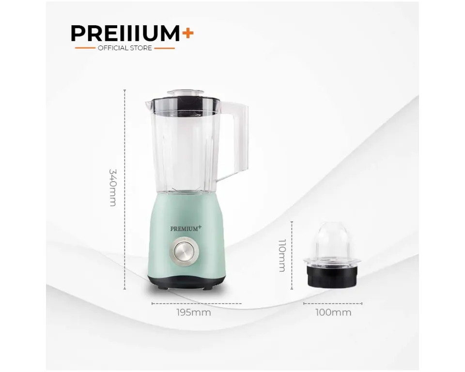 2 in1 Blender/1.5L Glass Jar/2Speed 1x4