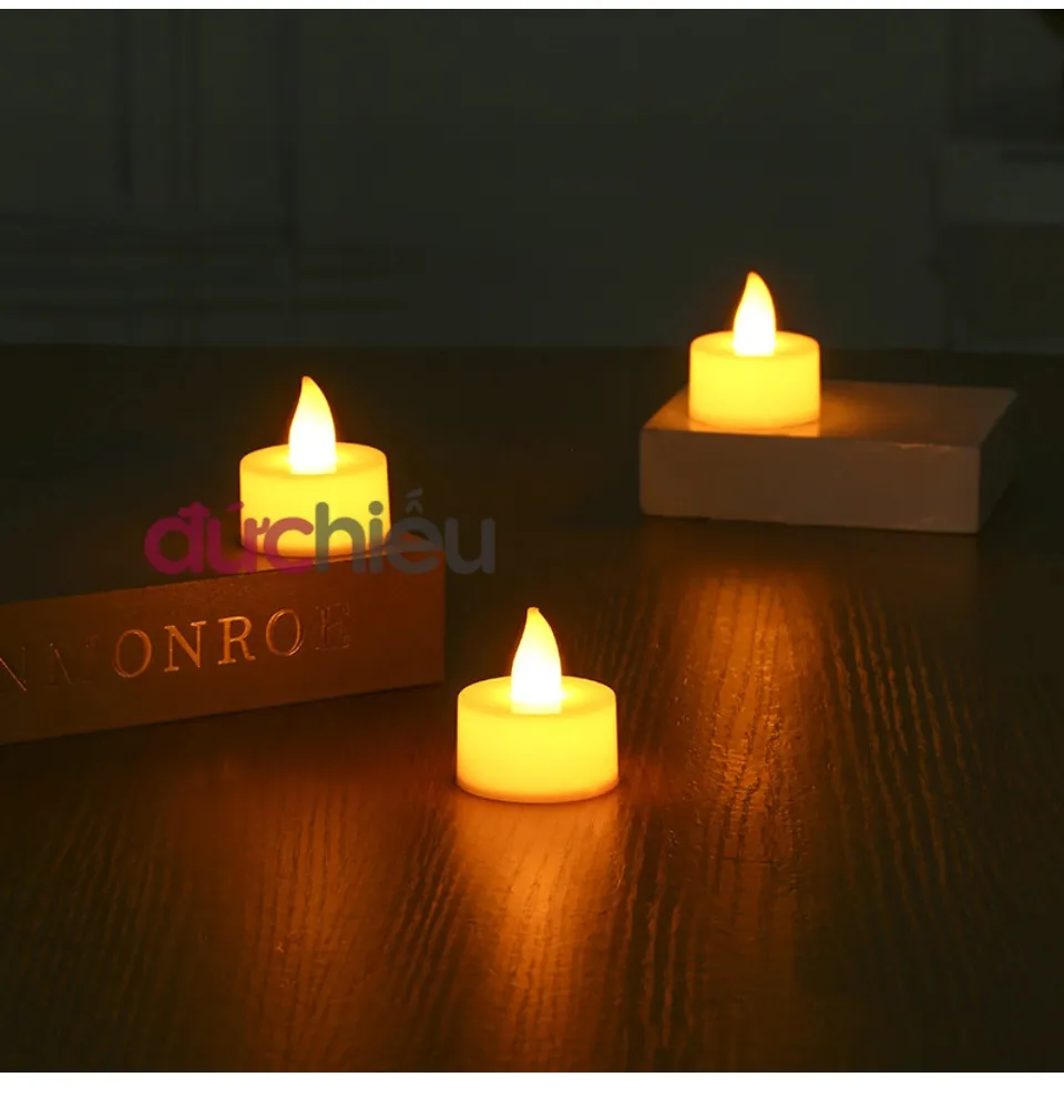 Đèn LED xài pin hình ngọn nến, nến điện tử mini – Đức Hiếu Shop ...