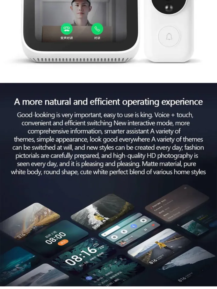 XIAOMI Mi Xiao AI Touch Screen Speaker LX04 (Chinese) - Smart Home Voice Assist Alarm Clock