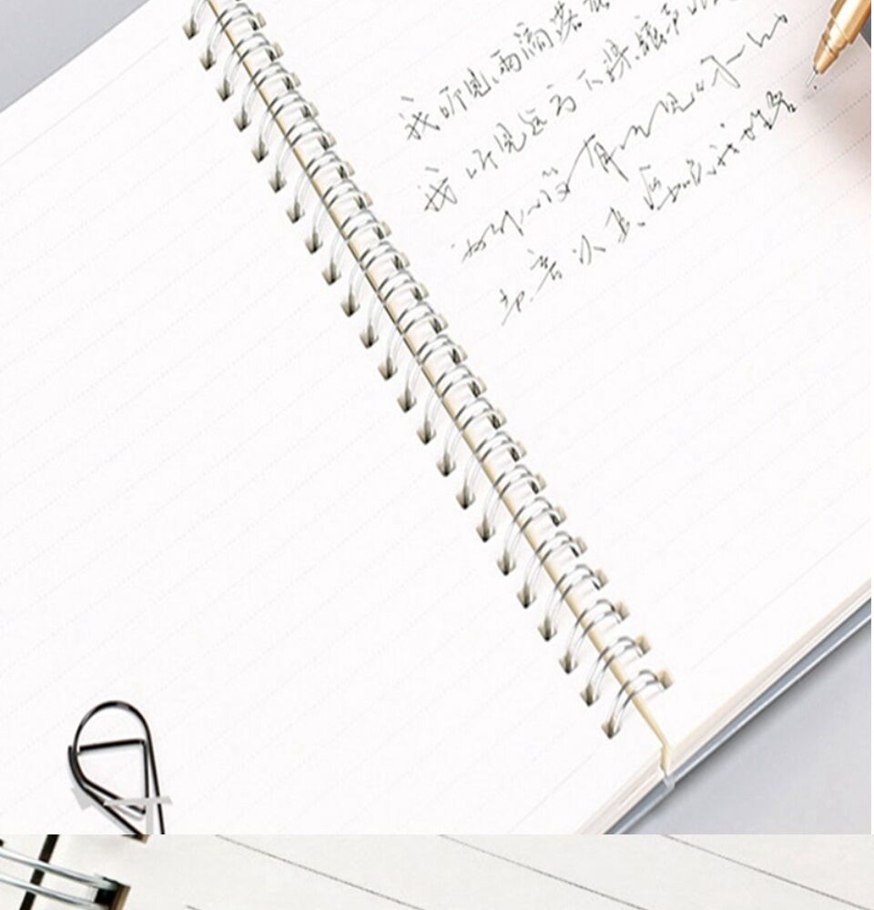 A5 A6 Spiral Book Coil Notebook To-Do Lined Dot Blank Grid Paper Journal Diary J 
