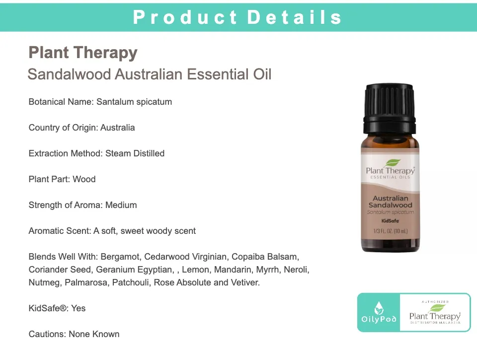 Australian Sandalwood Essential Oil – Plant Therapy