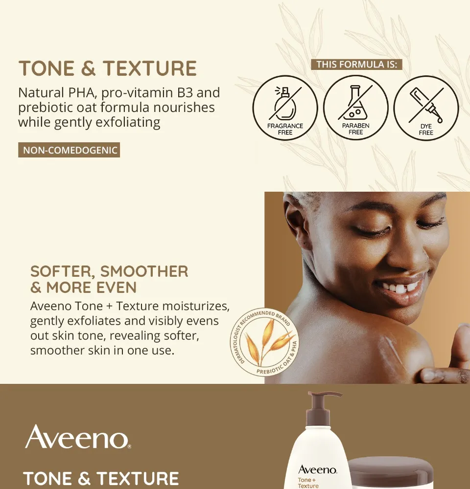 Aveeno Tone Up Texture Daily Renewing