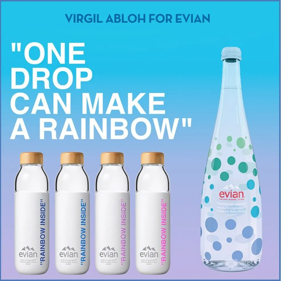 Evian ® Limited Edition ~ Virgil Abloh Mineral Water (330ml*20