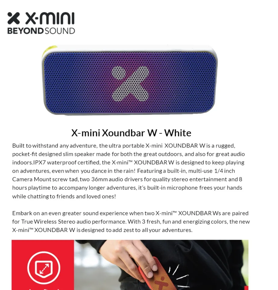 X mini xoundbar store pairing