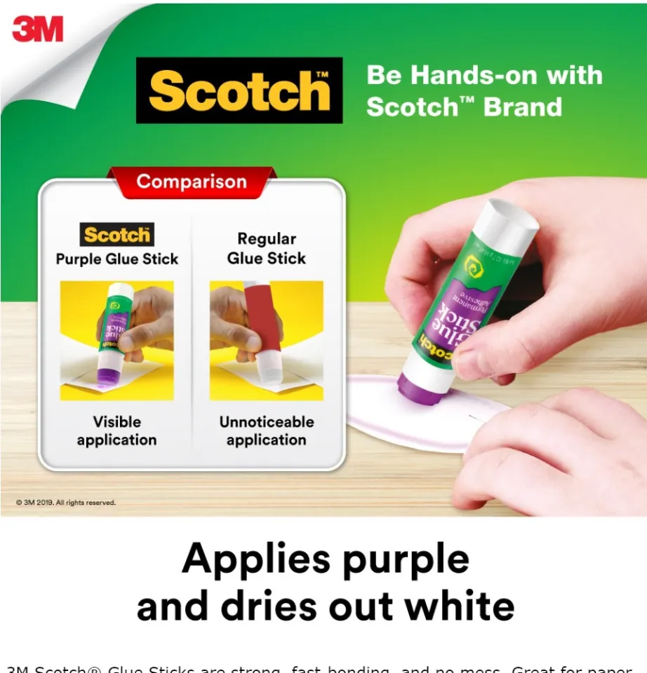 3M Scotch Non-toxic Permanent Glue Stick 8g*