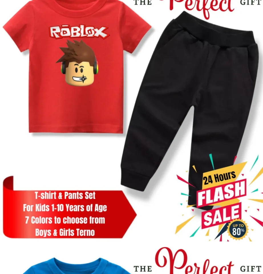 New Roblox Game Cartoon Anime Boys and Girls' T-Shirt Multi Color