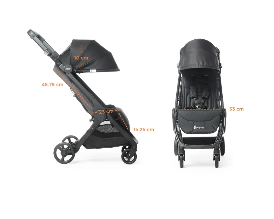 Ergobaby Metro+ Compact City Stroller - Slate Grey