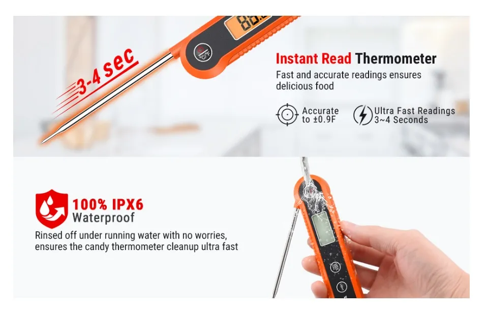 ThermoPro TP03H Waterproof meat thermometer cooking thermometer