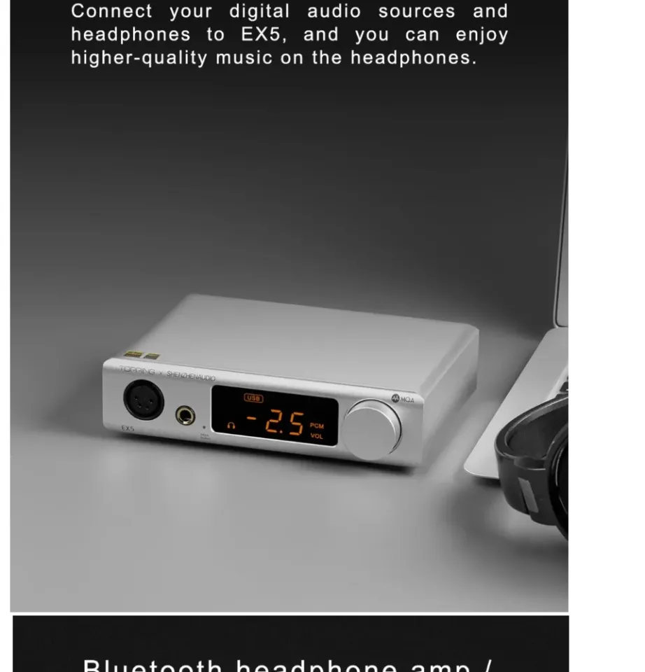 Topping EX5 DAC / AMP Hi-Res Audio Decoder + Headphone Amplifier