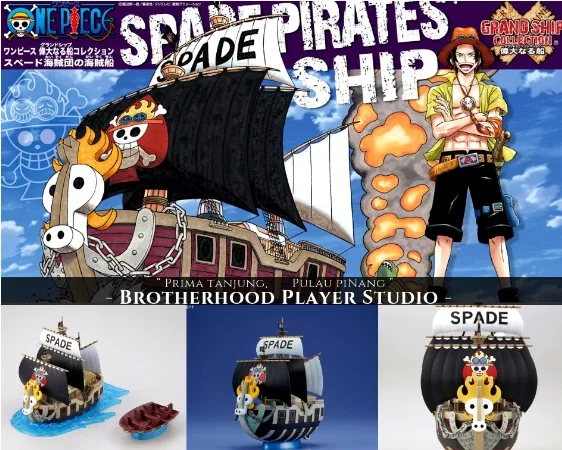 One Piece Grand Ship Collection: Spade Pirates Ship