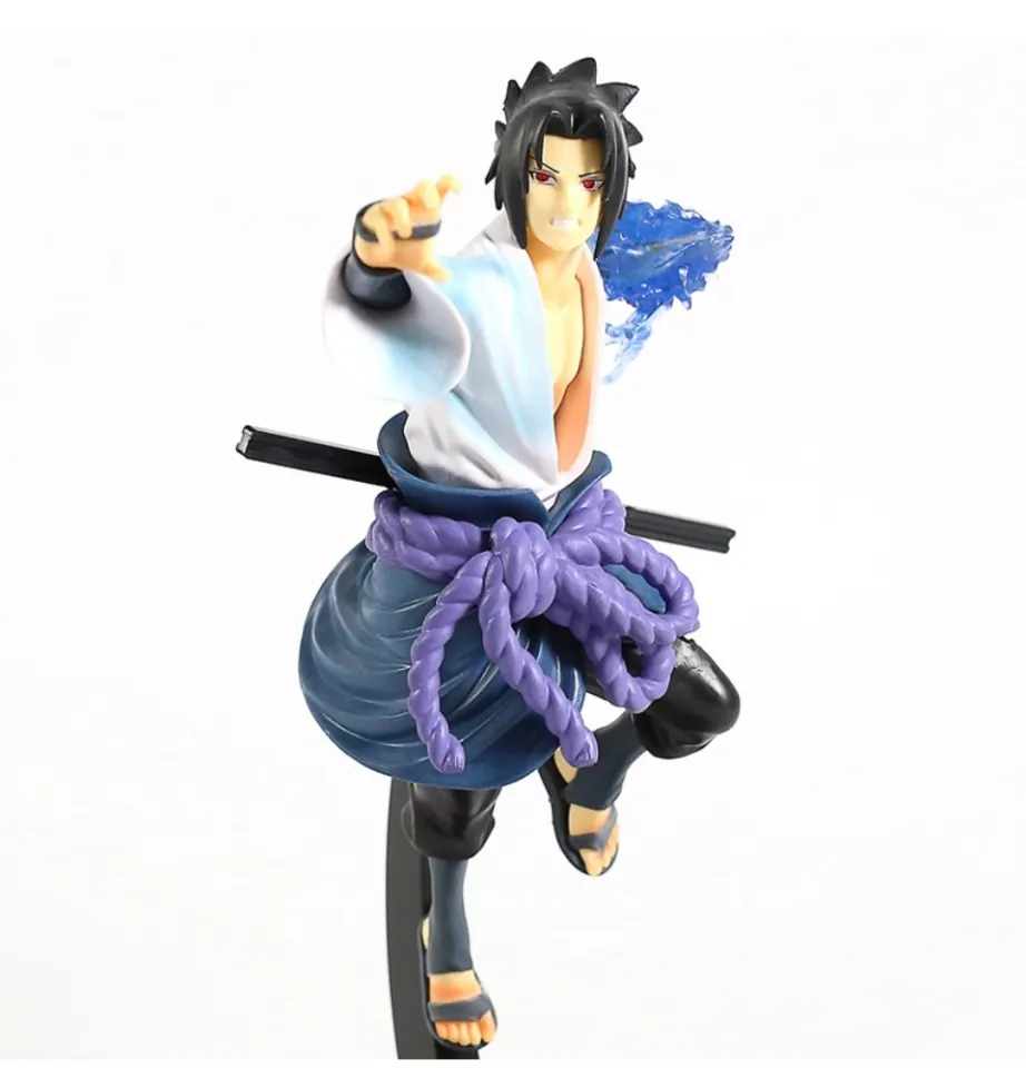 Bandai NARUTO Anime Uchiha Sasuke Figura Altura 24cm PVC Material Desktop  Decoração Coleção Periférica Estatueta Uma Peça - AliExpress