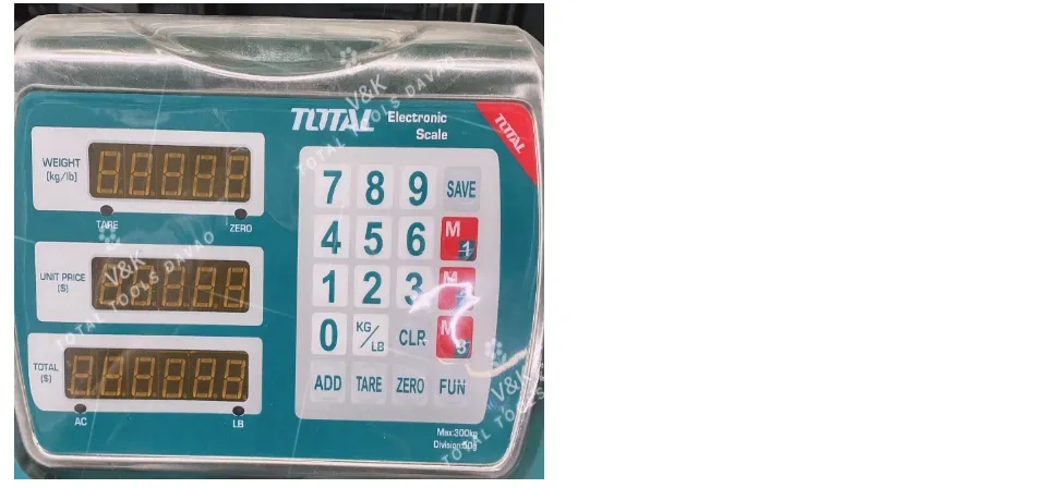 TOTAL ELECTRONIC SCALE 300Kg (TESA33001)