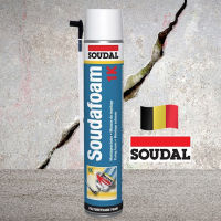 ขายดี!! พียูโฟม กาว PU โฟม SOUDAL PU Foam 1K กระป๋อง 750 ml อุดรอยรั่ว รอยร้าว รอยแตก ทรุด สเปรย์ โฟม อเนกประสงค์ ของแท้