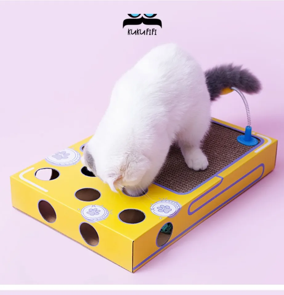 1pcs Cat Toy Whack-a-Mole Cat Scratching Board Toy Grinding Claw Rest Play  Funny Cat Interactive Multifunctional Cat Supplies - AliExpress