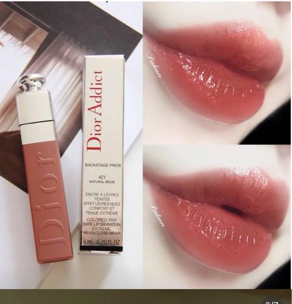 Son Dior Addict Lip Tattoo Màu 421 Natural Beige Fullbox Damask  Mỹ Phẩm  Chính Hãng