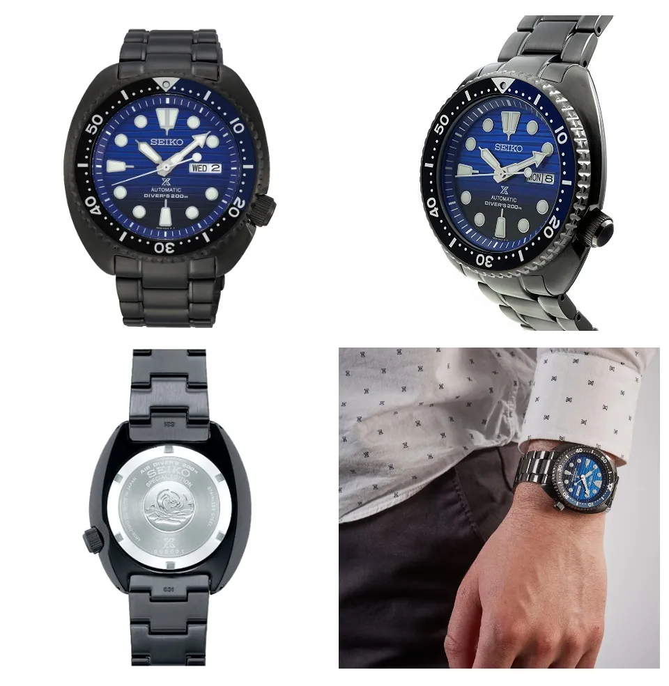 SEIKO PROSPEX Save The Ocean Black Series Special Edition Blue Dial  Stainless Steel SRPD11K1 SRPD11K SRPD11 | Lazada PH