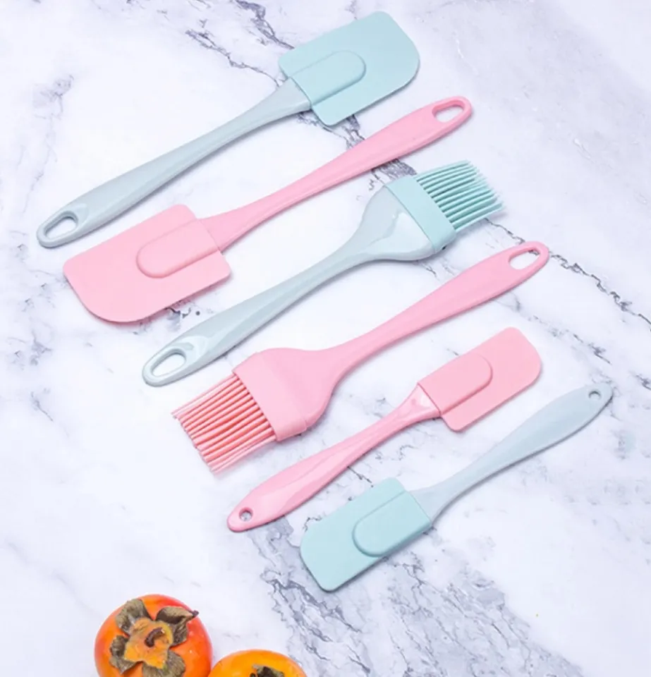 3Pcs/Set Kitchen Utensils Cooking Supplies Multi Purpose Blue/Pink Cake  Spatula